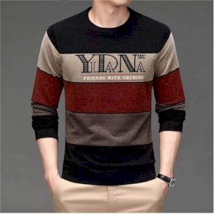 স্টাইলিস্ট ফুল স্লিভ সুতি চায়না উলের টি-শার্ট-CODE-ST24