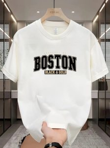 Modern Drop Shoulder Design - Boston White